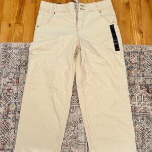 Banana Republic ultra high-rise straight jean in Cream (32/14)